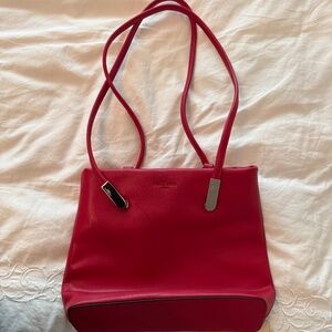 Frederic Paris Red Purse and Convertible Backpack